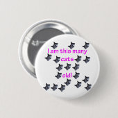 19 Kattenkoppen oud Ronde Button 5,7 Cm (Voorkant /achterkant)