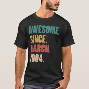 19 maart 19 jaar oud azijnmerk t-shirt