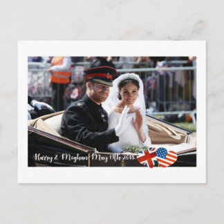 19 mei 2018: Toen Harry trouwde met Meghan Briefkaart