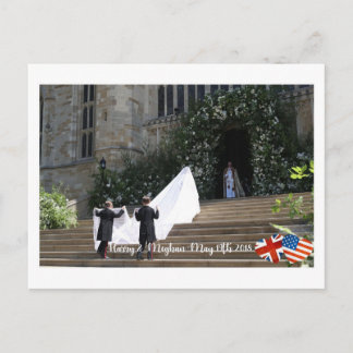 19 mei 2018: Toen Harry trouwde met Meghan Briefkaart