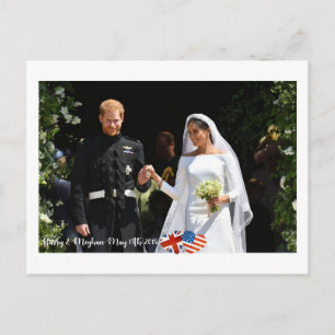 19 mei 2018: Toen Harry trouwde met Meghan Briefkaart