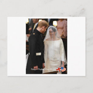 19 mei 2018: Toen Harry trouwde met Meghan Briefkaart