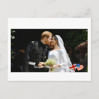 19 mei 2018: Toen Harry trouwde met Meghan Briefkaart