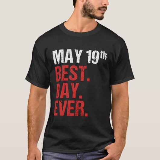19 mei Jubileum Bachelor Py Bruiloft T-shirt (Voorkant)