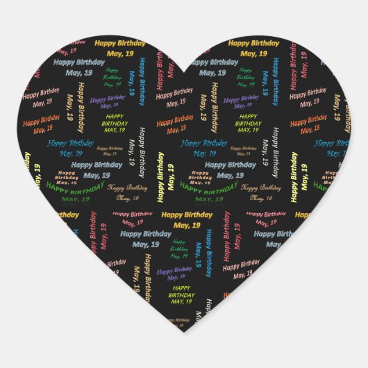 19 mei, Sticker op zaterdag (Voorkant)