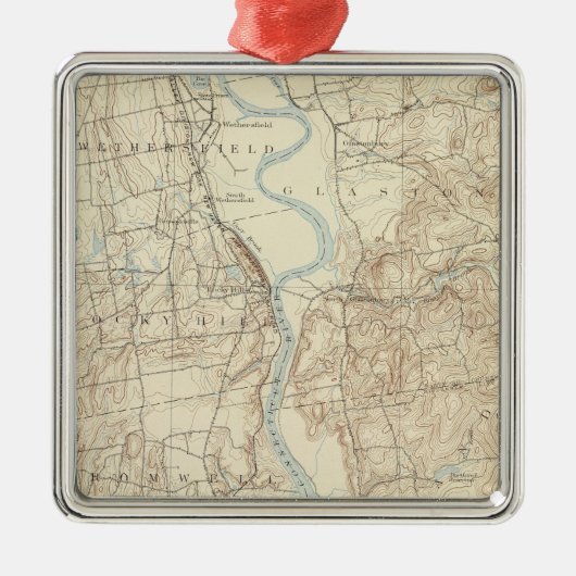 19 Middelblad Metalen Ornament (Voorkant)