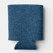 19 Navy Blue Glitter Print Glimmer Sparkles Blikjeskoeler (Achterkant)