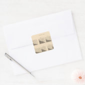 19 Populatie in elke staat Vierkante Sticker (Envelop)