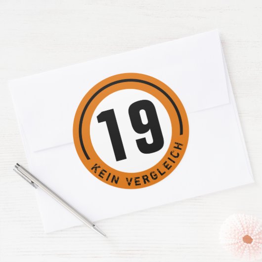#19 RACING RONDE STICKER (Envelop)
