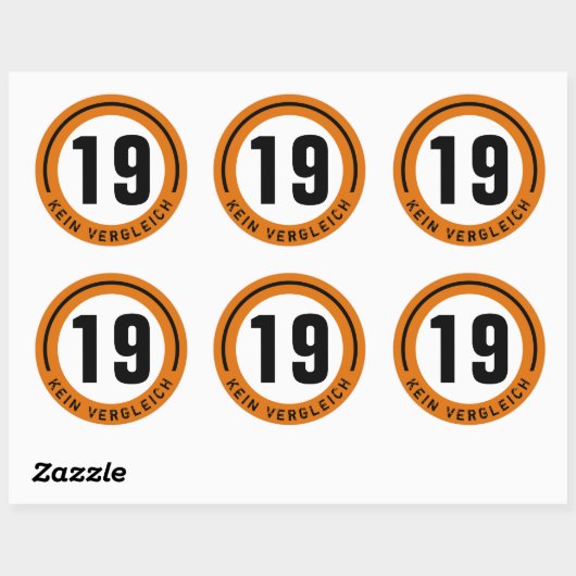#19 RACING RONDE STICKER (Vel)