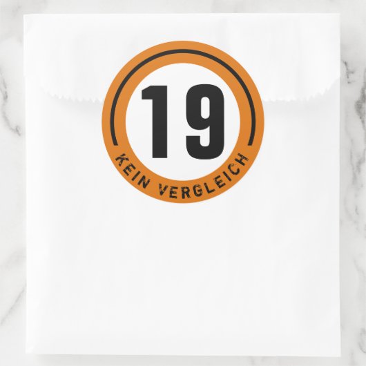 #19 RACING RONDE STICKER (Tas)