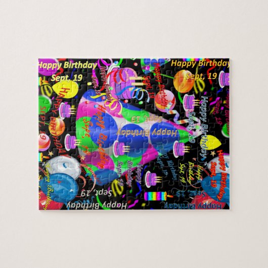 19 september, 19 september, Jigzaag Puzzle Legpuzzel (Horizontaal)