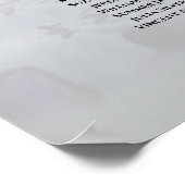 19 Tabel White Reflections Wedding Seating Chart Poster (Hoek)