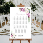 19 Tafel Roze Witte Roos Bloemen Zitting Grafiek Poster