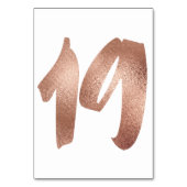 19 Tafelnummer White Metallic roze Rose Gold (Achterkant)