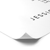 19 Tafels Modern Vind uw Zitplaatskaart Poster (Hoek)