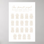 19 Tafels Onze Favoriete Mensen Zittinglijst Poster (Voorkant)