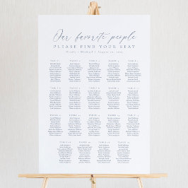 19 Tafels Onze Favoriete Mensen Zittinglijst Poster