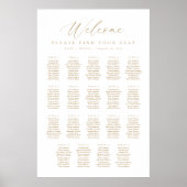 19 Tafels Welkom zitplaatsindeling Poster (Voorkant)
