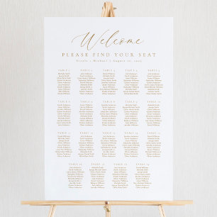 19 Tafels Welkom zitplaatsindeling Poster