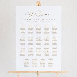 19 Tafels Welkom Zitplaatskaart Poster