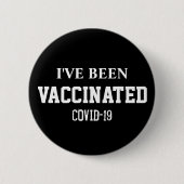 19 vaccin zwart, aangepast ronde button 5,7 cm (Voorkant)