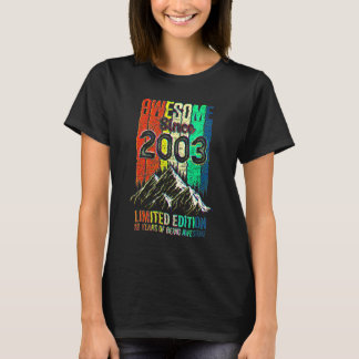 19 Verjaardag Geweldig Sinds 2003 Retro T-shirt