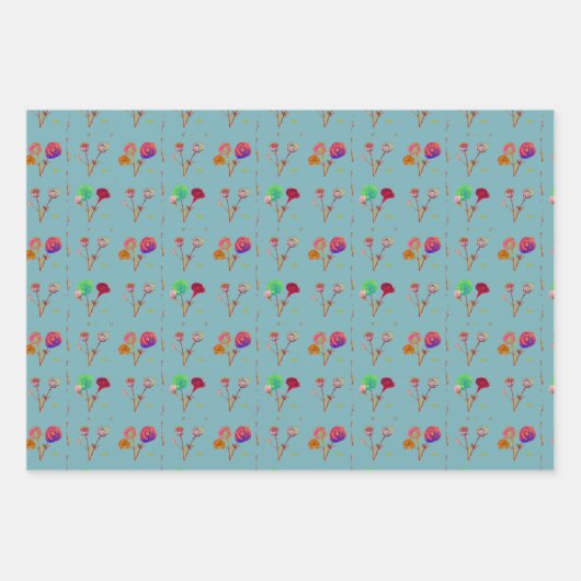 19 x 29-inch papierbladen, matte inpakpapier vel (Voorkant)