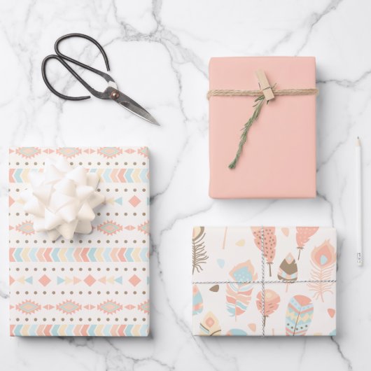 19 x 29-inch papierbladen, matte inpakpapier vel (Voorkant)