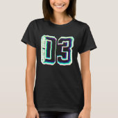 19 Years  2003 College 19th Birthday T-shirt (Voorkant)