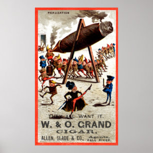 19C Grote Cigar Poster
