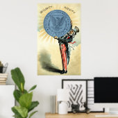 19C oom Sam houdt van zilver Poster (Thuiskantoor)