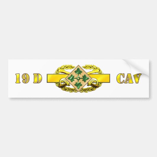 19D 4e infanteriedivisie Bumpersticker (Voorkant)