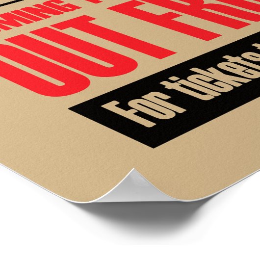 19D Cav Scout, poster met concertstijl (Hoek)