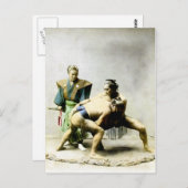 19de C. Japanse woestenaars Briefkaart (Voorkant / Achterkant)