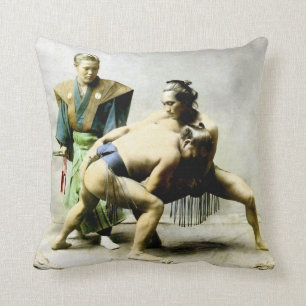 19de C. Japanse woestenaars Kussen