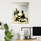 19de C. Japanse woestenaars Poster (Thuiskantoor)