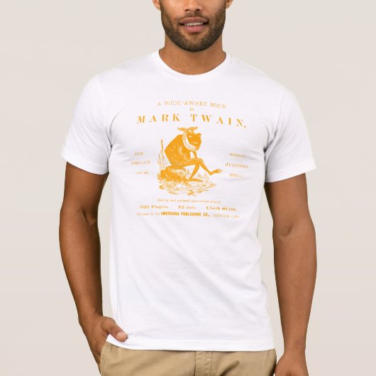 19de C. Marks Twains Jumping Frog, oranje T-shirt (Voorkant)