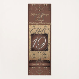 19de Jubileum van het huwelijk Dark Bronze Yogamat