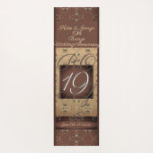 19de Jubileum van het huwelijk Dark Bronze Yogamat (Achterkant)