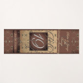 19de Jubileum van het huwelijk Dark Bronze Yogamat (Voorkant (horizontaal))