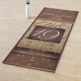 19de Jubileum van het huwelijk Dark Bronze Yogamat