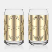 19e/8e Brons (Kleur) Bruiloft Jubileum Blikvorm Glas (Links)