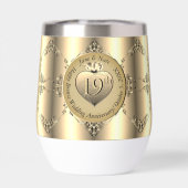 19e/8e Brons (Kleur) Trouwen Jubileum Mok (Achterkant)