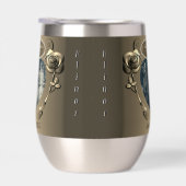 19e/8e bronzen bruiloft Jubileum waterfles (Rechts)