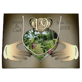 19e,8e Bronzen Foto Jubileum Claddaugh Groot Cadeauzakje