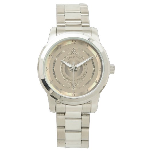 19e & 8e Bronzen Jubileum  Horloge (Voorkant)