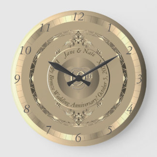 19e & 8e Bronzen Jubileum wandklok