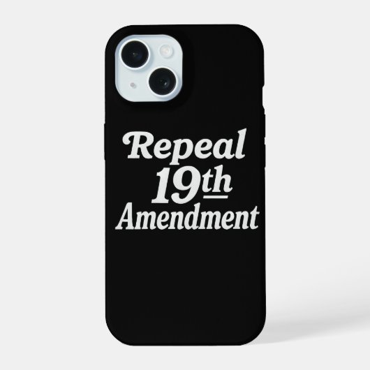 19e amendement intrekken iPhone 15 case (Achterkant)