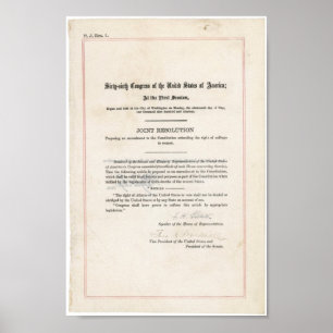 19e amendement poster